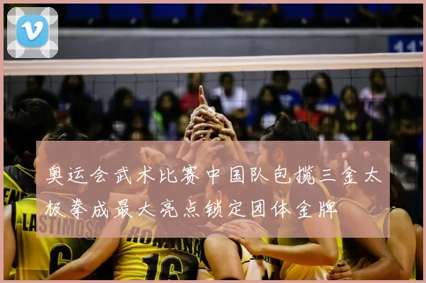 奥运会武术比赛中国队包揽三金太极拳成最大亮点锁定团体金牌