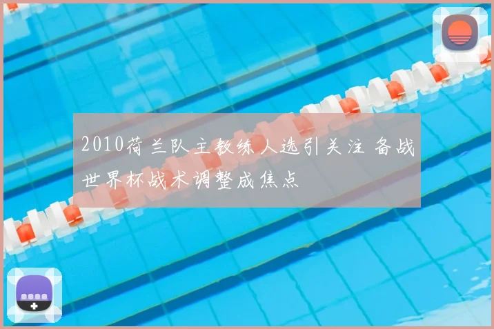 2010荷兰队主教练人选引关注 备战世界杯战术调整成焦点